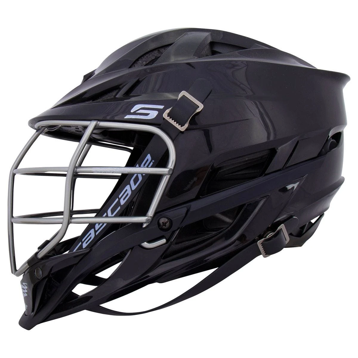 Cascade S Youth Black Helmet Chrome Cage - Image 3