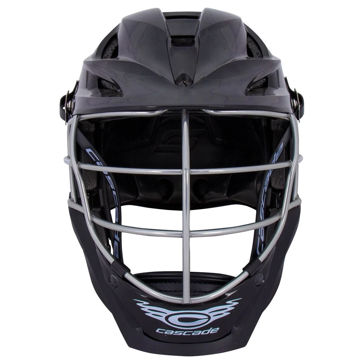 Cascade S Youth Black Helmet Chrome Cage - Image 4