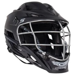 Cascade S Youth Matte Black Lacrosse Helmet Chrome Cage