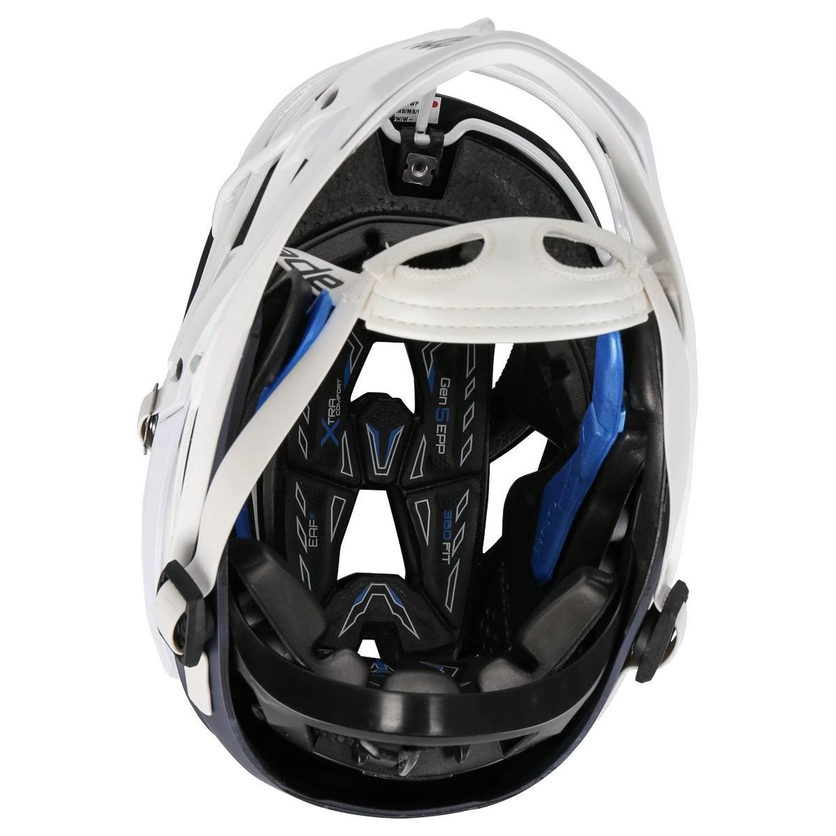 Cascade XRS Youth Matte Navy Lacrosse Helmet White Cage - Image 5