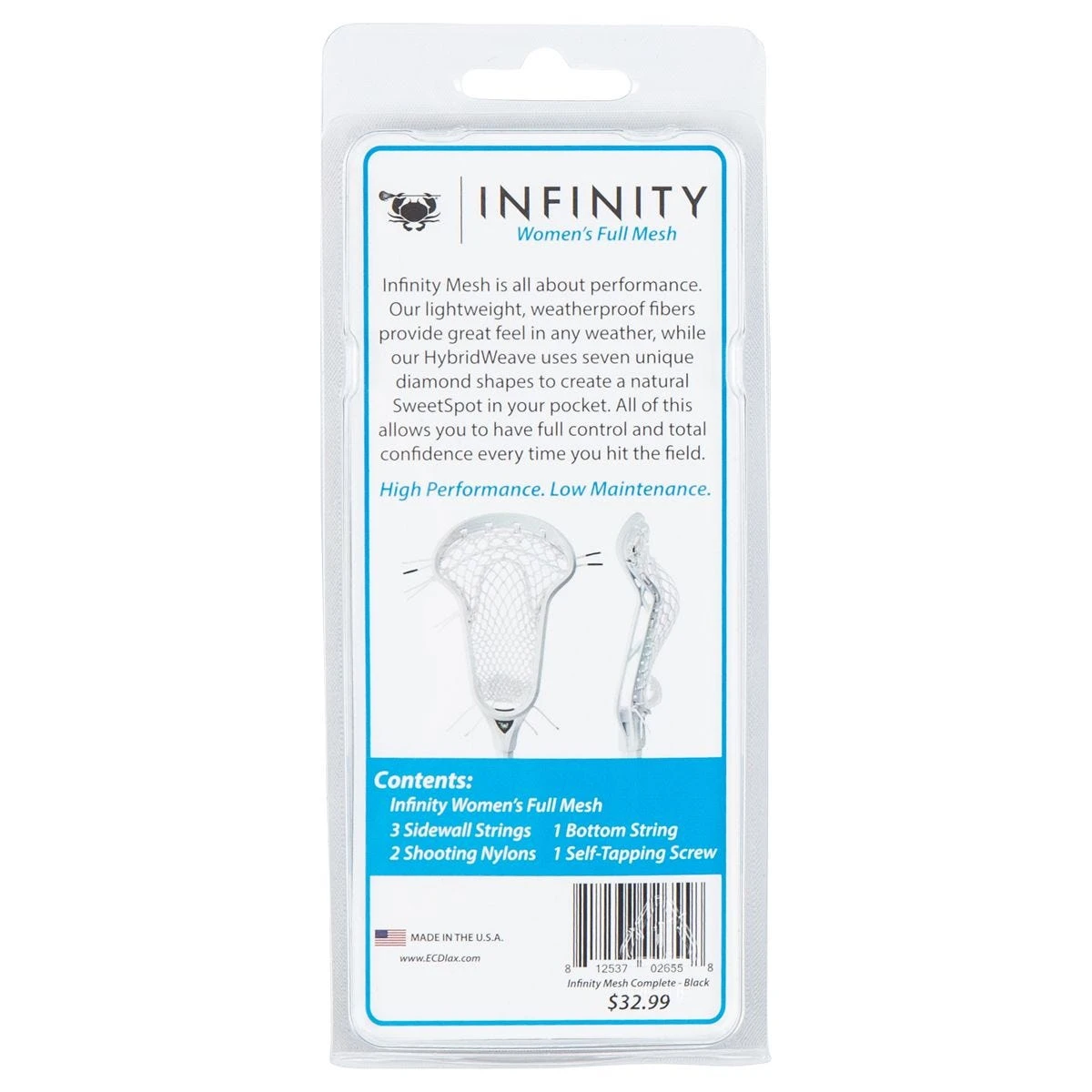 ECD Lacrosse Infinity Mesh Women's Stringing Kit - Image 2
