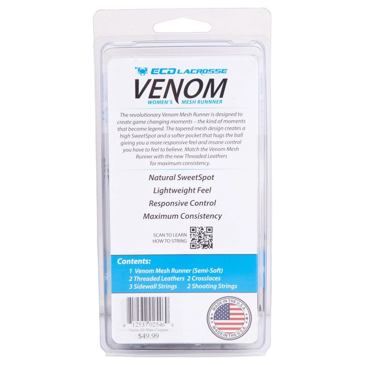 ECD Lacrosse Hero 2.0 Venom Women's Stringing Kit - Image 3