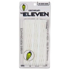 Firethreads Eleven 9D Semi-Hard Lacrosse Mesh - White