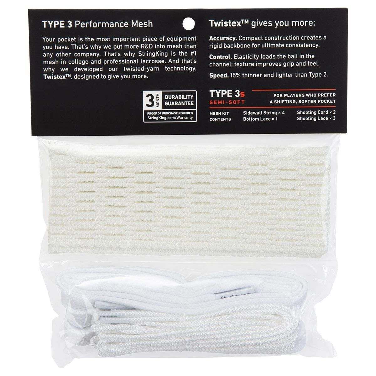 StringKing Performance Lacrosse Mesh Type 3S Kit - Image 2