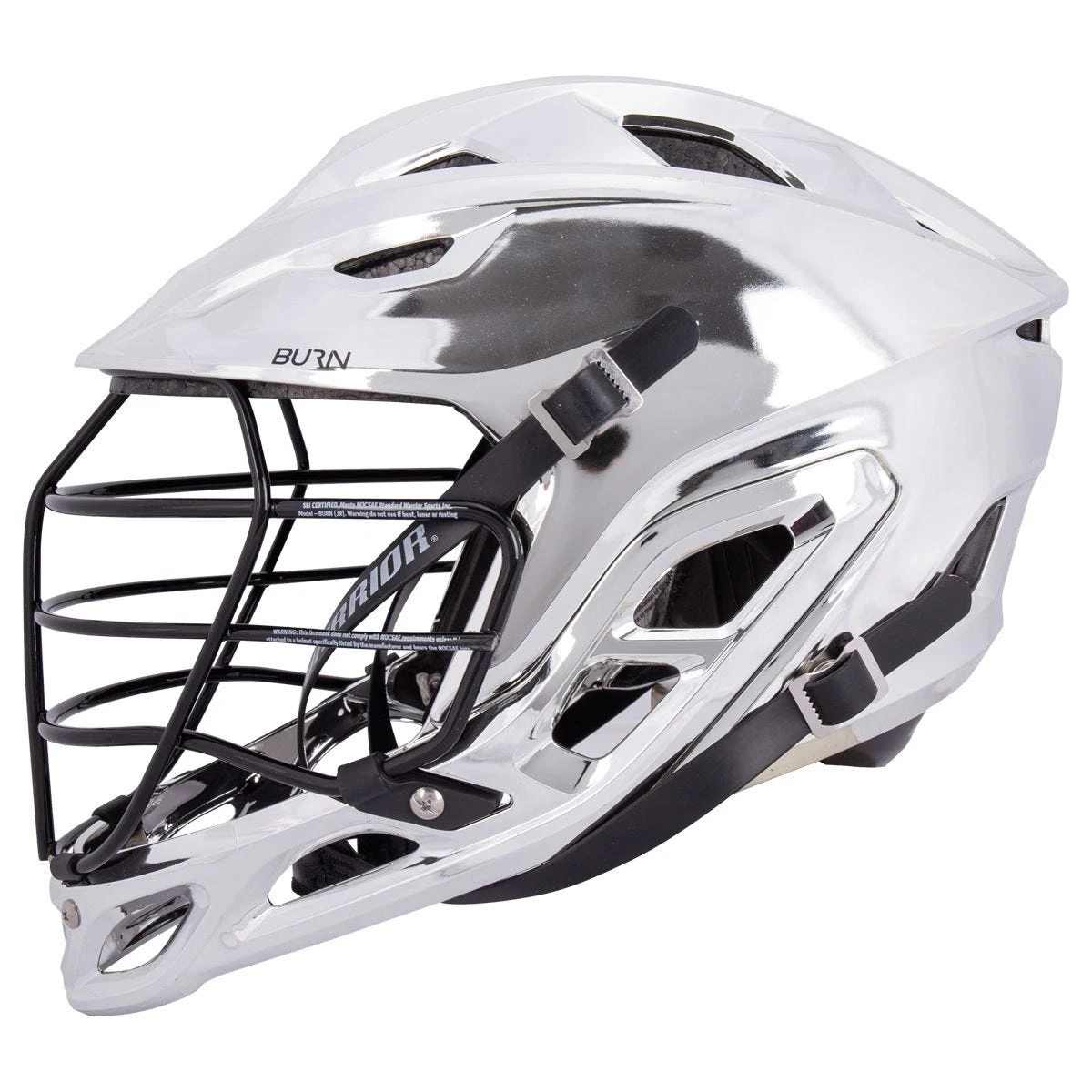 Warrior Burn Chrome Lacrosse Helmet - Image 2