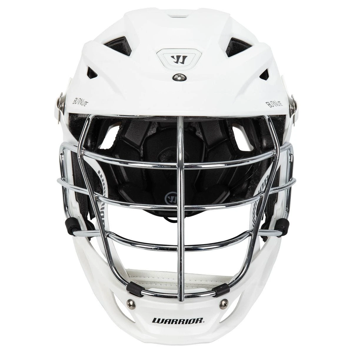 Warrior Burn Lite Matte Youth Lacrosse Helmet W/ Chrome Facemask - Image 3