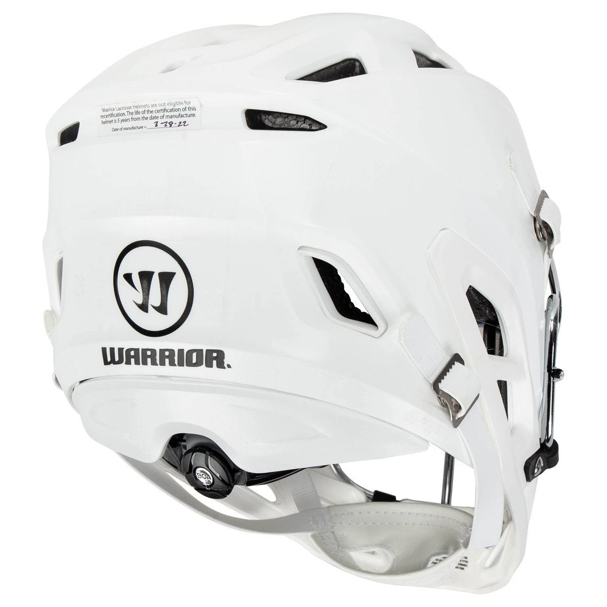 Warrior Burn Lite Matte Youth Lacrosse Helmet W/ Chrome Facemask - Image 4